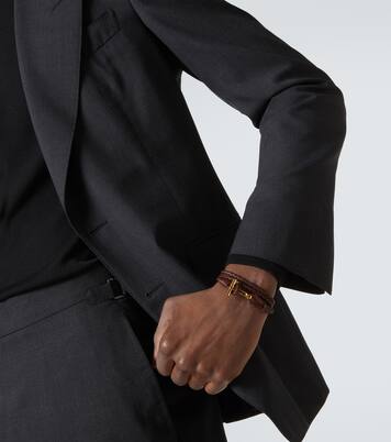Armband T aus Leder | Tom Ford