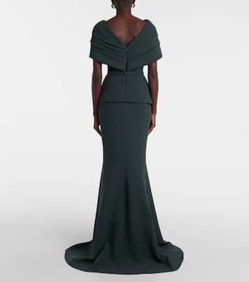 Robe longue en crêpe | Safiyaa