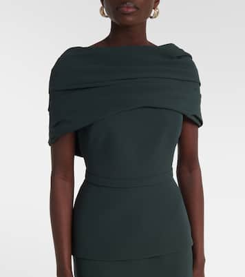 Robe longue en crêpe | Safiyaa