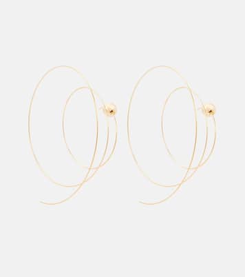 Orecchini Thin Spiral S in acciaio inox bagnato in oro | Alaïa