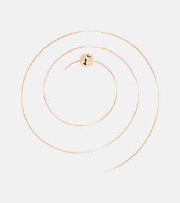 Orecchini Thin Spiral S in acciaio inox bagnato in oro | Alaïa