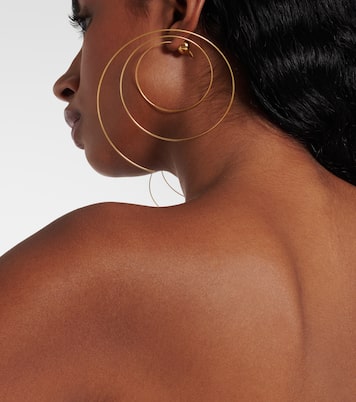 Orecchini Thin Spiral S in acciaio inox bagnato in oro | Alaïa