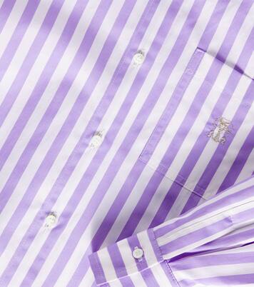 Striped cotton and silk blouse | Brunello Cucinelli Kids