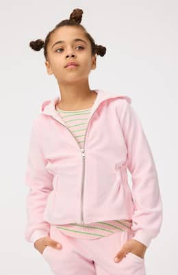 Madge gathered zip-up velour hoodie | Molo