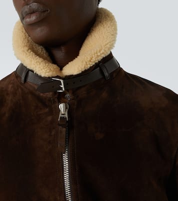 Shearling-trimmed suede blouson | Tom Ford