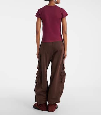 Camiseta cropped de jersey de algodón | The Attico