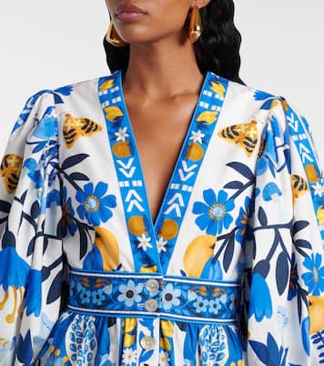 Bedrucktes Maxikleid aus Baumwolle | Farm Rio