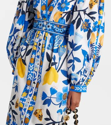 Bedrucktes Maxikleid aus Baumwolle | Farm Rio