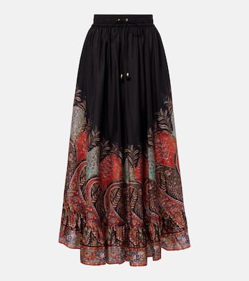 Rhiannon ruffled silk maxi skirt | Zimmermann