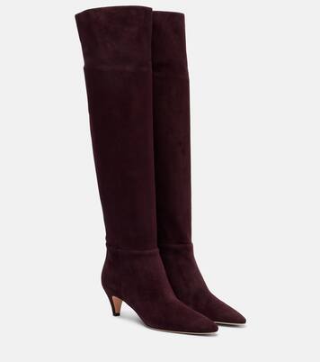 55 suede knee-high boots  | Gianvito Rossi