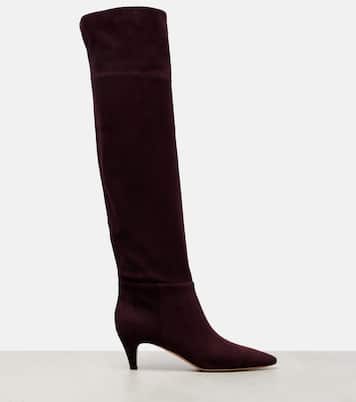 55 suede knee-high boots  | Gianvito Rossi