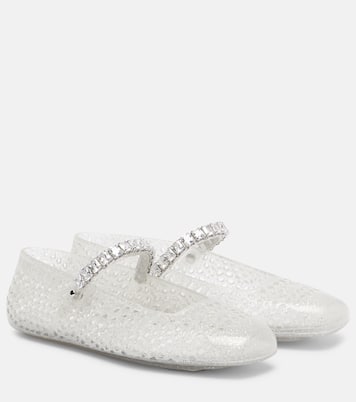 Jelly embellished PU Mary Jane flats | Jimmy Choo