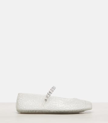Jelly embellished PU Mary Jane flats | Jimmy Choo