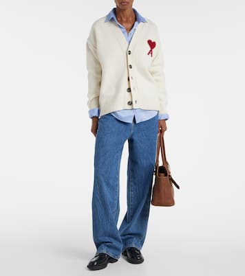 Ami de Cœur virgin wool cardigan | Ami Paris
