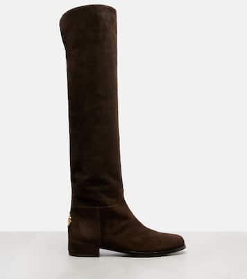 Overknee-Stiefel aus Veloursleder | Dolce&Gabbana