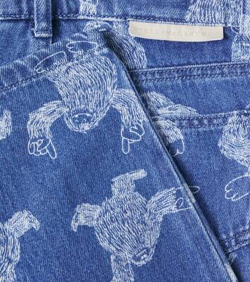 Bedruckte Straight Jeans | Stella McCartney Kids