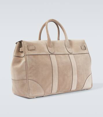 Suede duffel bag | Brunello Cucinelli