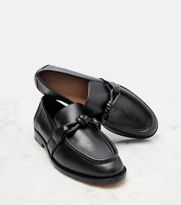 Astaire Knot leather loafers | Bottega Veneta