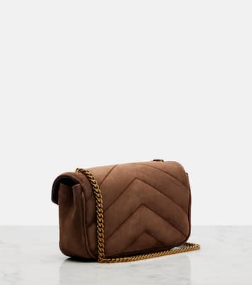 Loulou Mini suede shoulder bag | Saint Laurent