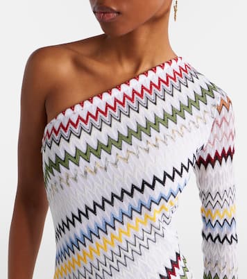 Zigzag asymmetric maxi dress | Missoni