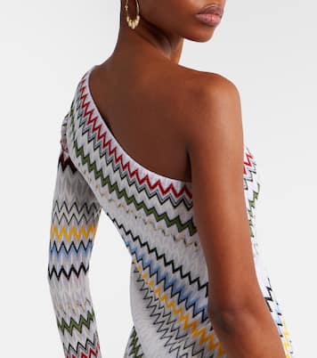 Zigzag asymmetric maxi dress | Missoni