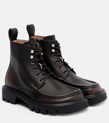 Sierra leather combat boots | Loewe