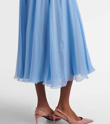 Midirock aus Seidenchiffon | Dolce&Gabbana