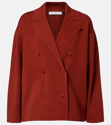 Calte double-breasted crêpe blazer | Max Mara