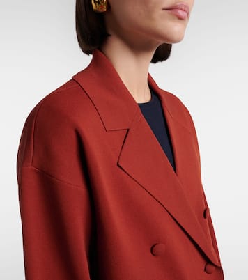 Calte double-breasted crêpe blazer | Max Mara
