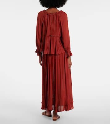 Jupe longue Neree asymétrique | Poupette St Barth