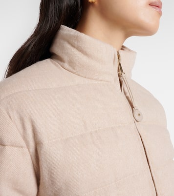 Daunenjacke Agastache aus Kaschmir und Leinen | Moncler