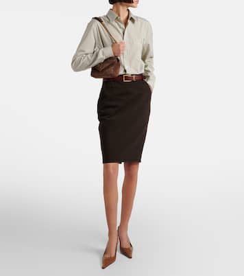 Striped cotton shirt | Saint Laurent