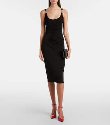 Medusa crêpe jersey cocktail dress | Versace