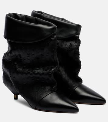 Edrika 45 laser-cut leather ankle boots | Isabel Marant