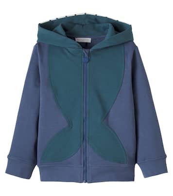 Printed cotton jersey zip-up hoodie | Stella McCartney Kids