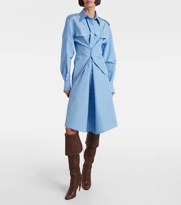 Hemdblusenkleid aus Taft | McQueen