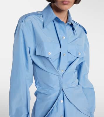 Hemdblusenkleid aus Taft | McQueen