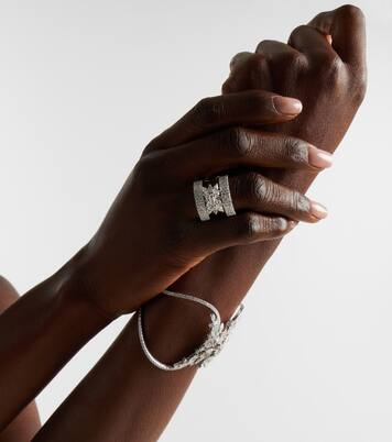 Ring aus 18kt Weißgold (750/1000) mit Diamanten | Yeprem