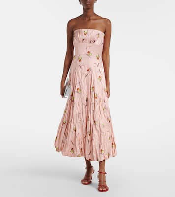 Abito bustier Kaia in raso | Emilia Wickstead