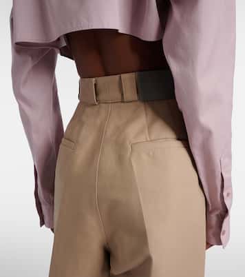 Pantalon ample en gabardine de coton | Balenciaga