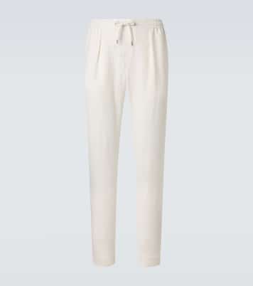 Gerade Hose aus Seide und Leinen | Ralph Lauren Purple Label