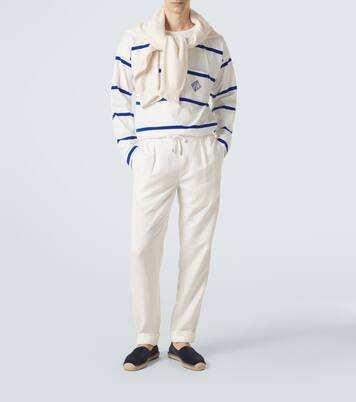 Gerade Hose aus Seide und Leinen | Ralph Lauren Purple Label