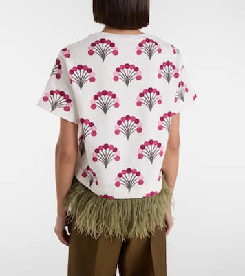 Camiseta La Scala de jersey estampada con plumas | La DoubleJ