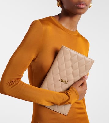 Clutch Paris Cassandre aus Leder | Saint Laurent