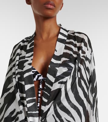 Bedruckter Kaftan aus Baumwolle | The Attico