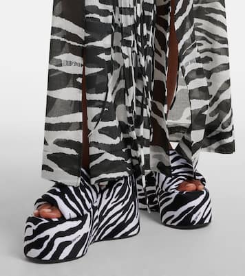 Bedruckter Kaftan aus Baumwolle | The Attico