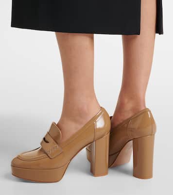 Jenna leather loafer pumps | Gianvito Rossi