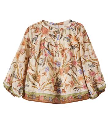 Indra floral cotton top | Zimmermann Kids