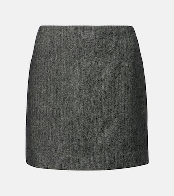 Coci herringbone wool-blend miniskirt | Blazé Milano