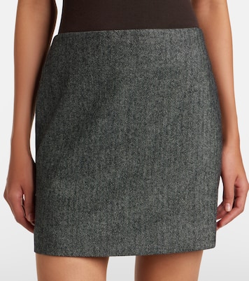 Coci herringbone wool-blend miniskirt | Blazé Milano